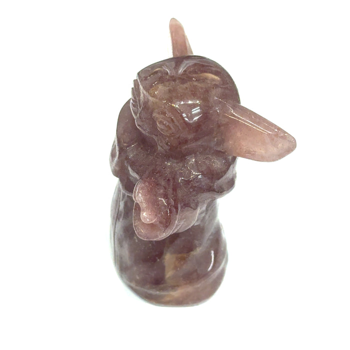 Strawberry Quartz Yoda Carving | Ethically Sourced Crystal for Universal Love, Joyful Wisdom & Playful Awakening