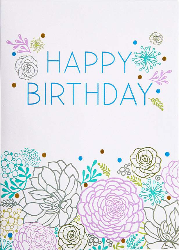 Succulent Signature Pop-Up Card [Birthday]