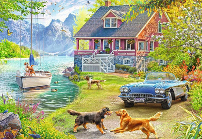 Summer Lake House Puzzle (200 pc)