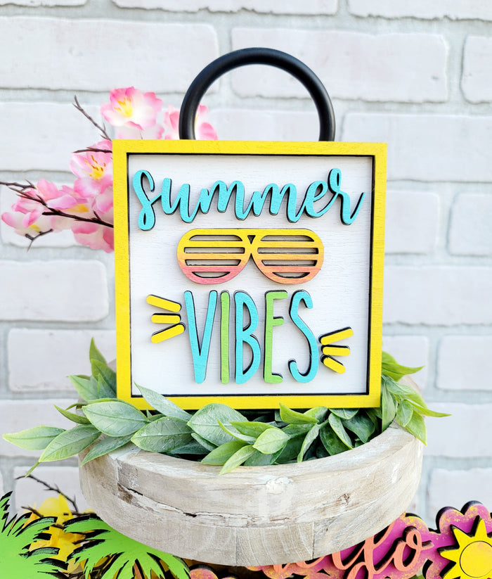 Summer Vibes Tiered Tray Set