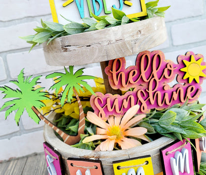 Summer Vibes Tiered Tray Set