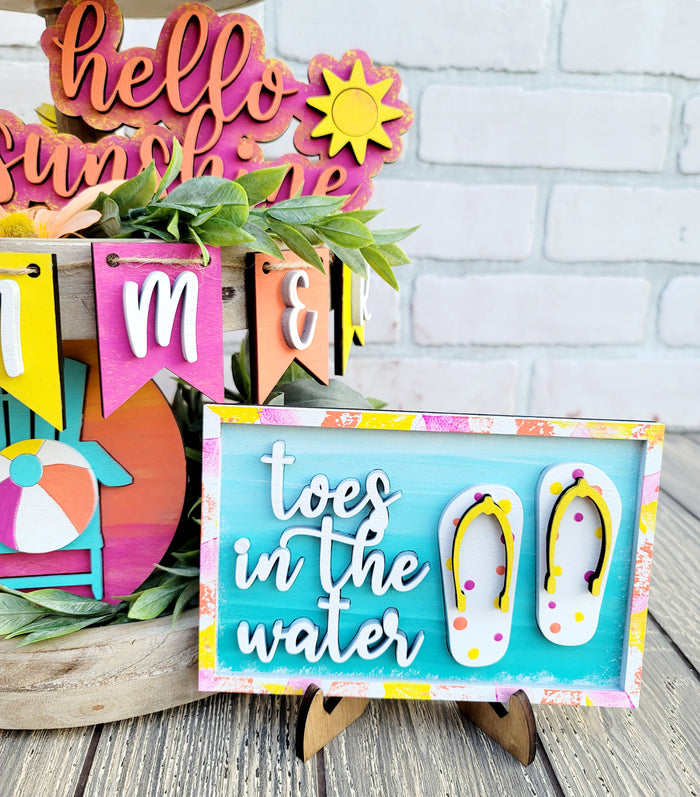 Summer Vibes Tiered Tray Set