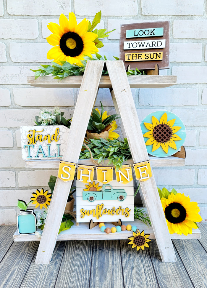 Sunflower Tiered Tray Set