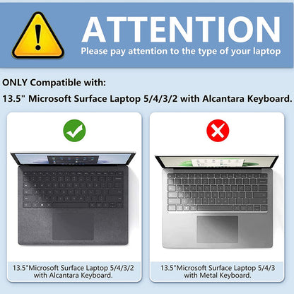 Surface Laptop 5/4/3/2 13.5-inch w/ Alcantara Keyboard Snap-on Hard Shell Cover | Fintie