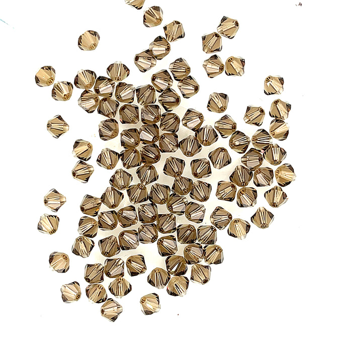 Swarovski Crystal  4mm Smokey Quartz 100pk
