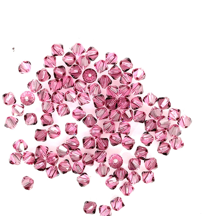 Swarovski Crystal  4mm Satin Rose 100pk
