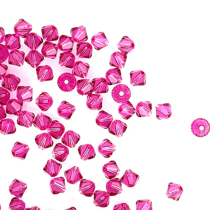 Swarovski Crystal  4mm Fuchsia 100pk