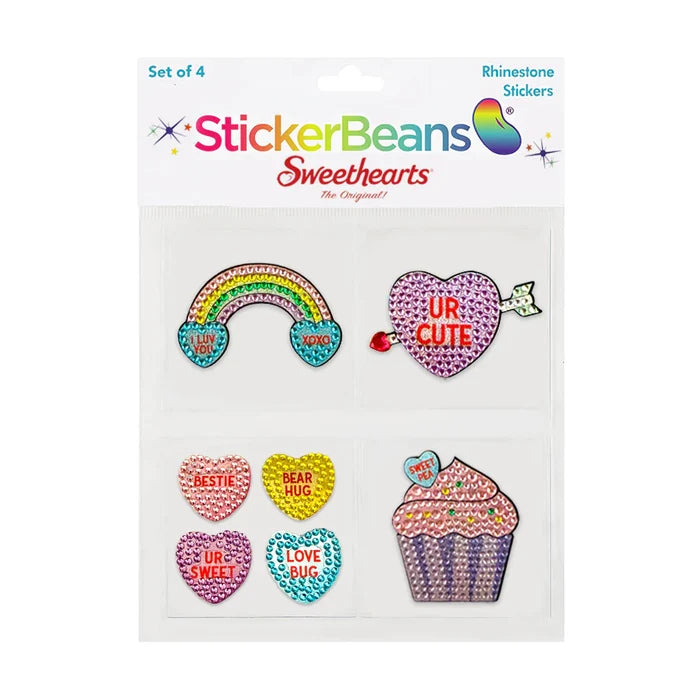 Sweethearts Set Of 4 Stickerbeans