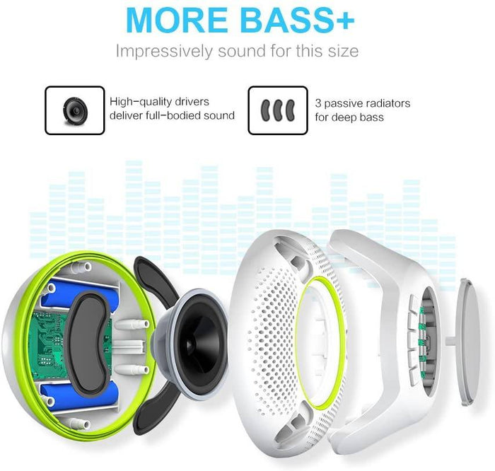 SWIMMER Floating Waterproof Bluetooth Wireless Shower Speakers Speaker Cowinaudio
