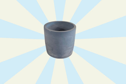 Tall Navy Chalk Planter