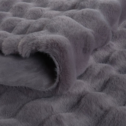 Tapis en Cachemire 7/24 Cosy Premium Bubble Anthracite 80x150 cm