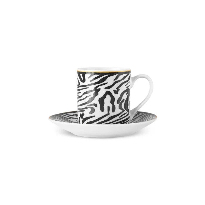 Tasse à café Karaca Zebra in Savanna pour 2 personnes