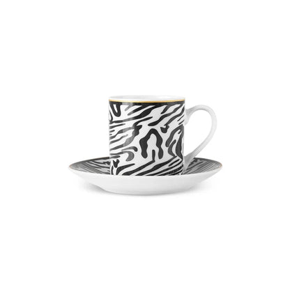Tasse à café Karaca Zebra in Savanna pour 2 personnes