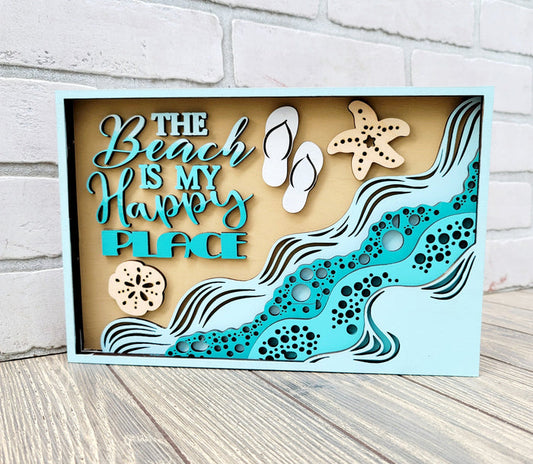 The beach is my happy place Sign- wholesale