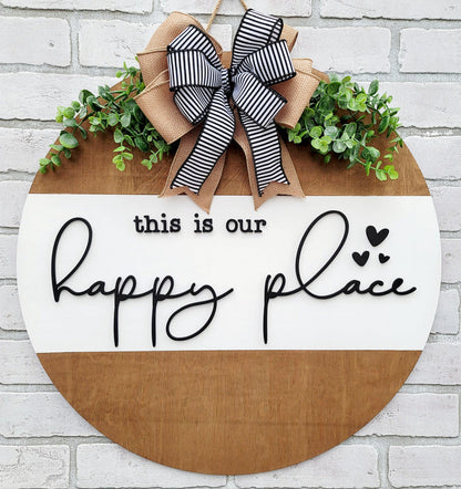 This Is Our Happy Place Door Hanger- wholesale