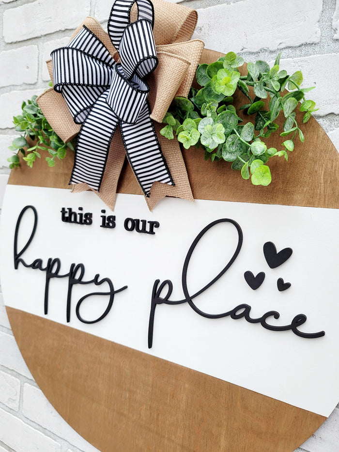 This Is Our Happy Place Door Hanger- wholesale