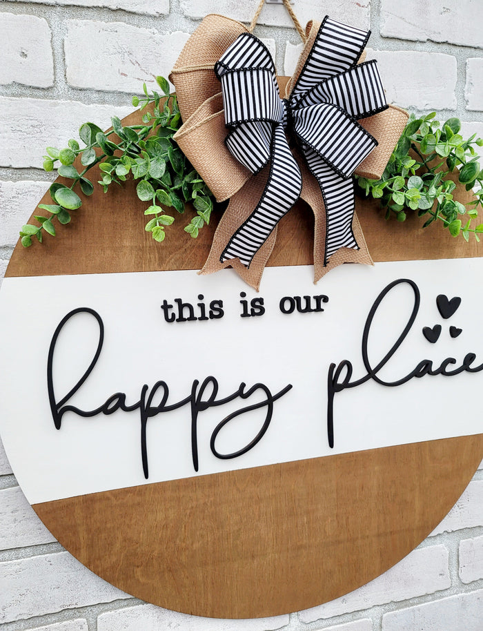 This Is Our Happy Place Door Hanger- wholesale