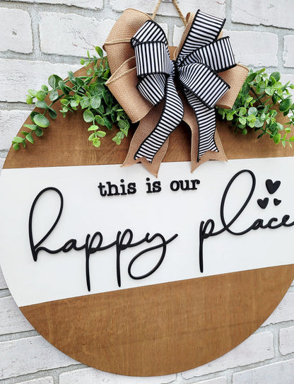 This Is Our Happy Place Door Hanger- wholesale