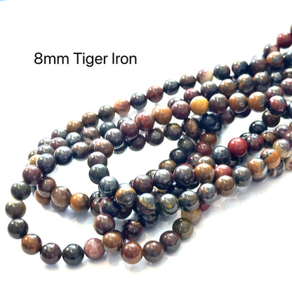 Tiger Iron gemstone strands (Australia), Jewelry Supplies