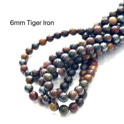 Tiger Iron gemstone strands (Australia), Jewelry Supplies