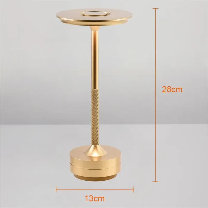 The height of the table is shown with the measurements