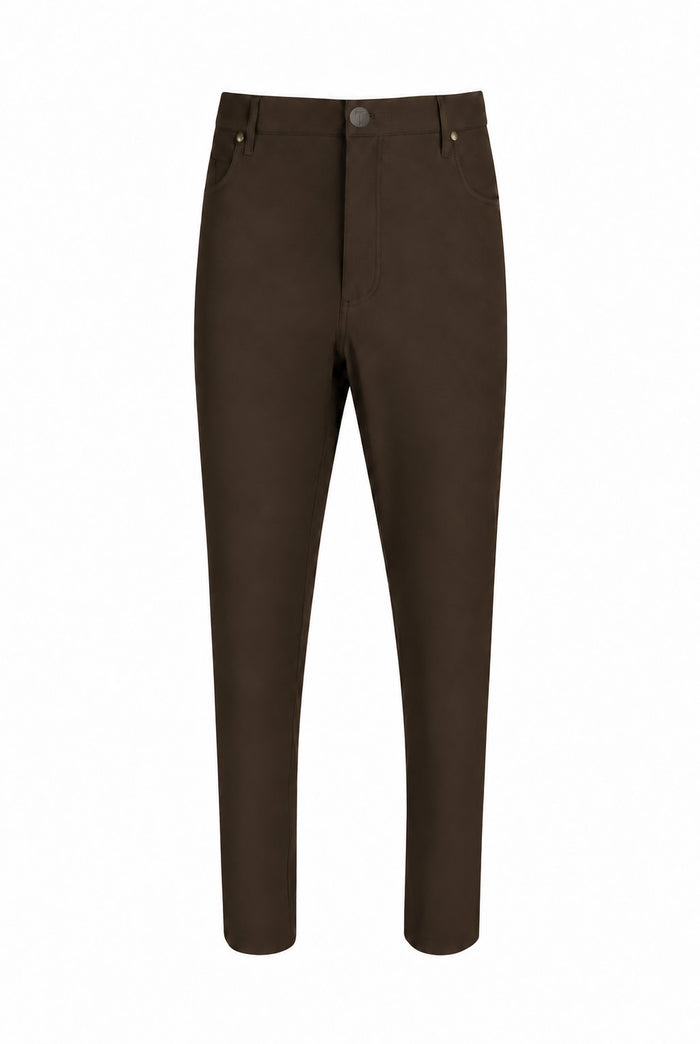 T.O. Boy's 5-Pocket Performance Pants - Brown