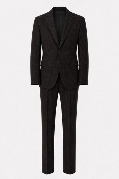 T.O. Boy's Fashion Soho Stretch Suit - Brown