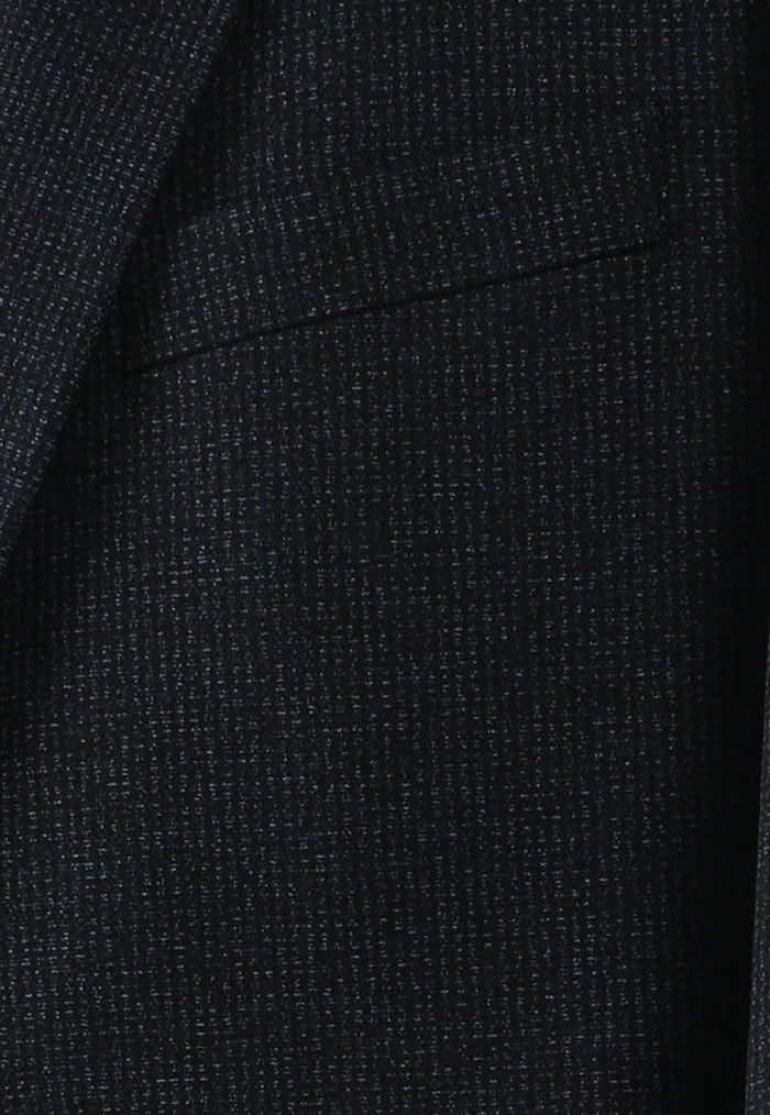 T.O. Boy's Fashion Stretch Suit - Midnight Navy Herringbone