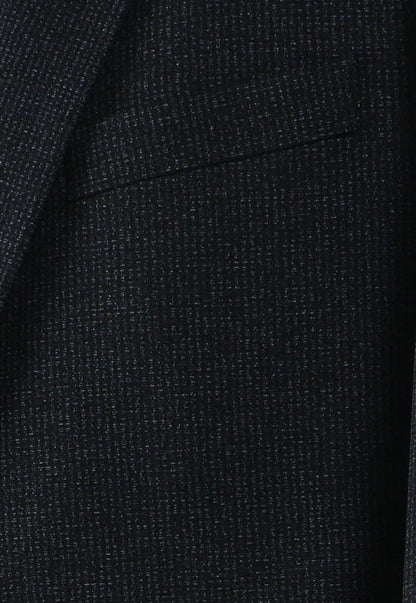 T.O. Boy's Fashion Stretch Suit - Midnight Navy Herringbone