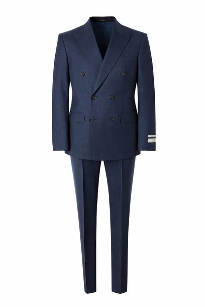 T.O. Boy's TR Fashion Double Breasted Suit - Navy
