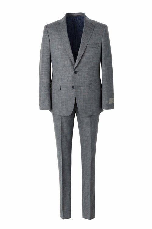 T.O. Boy's TR Fashion Suit - White on Navy