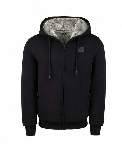 T.O. Collection Adult's Fully Lined Black Hoodie - Green