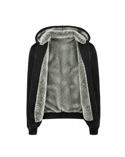 T.O. Collection Adult's Fully Lined Black Hoodie - Green
