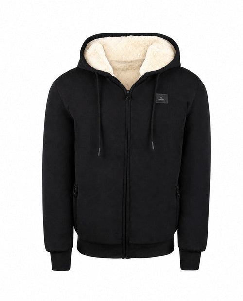 T.O. Collection Adult's Fully Lined Black Hoodie - Ivory