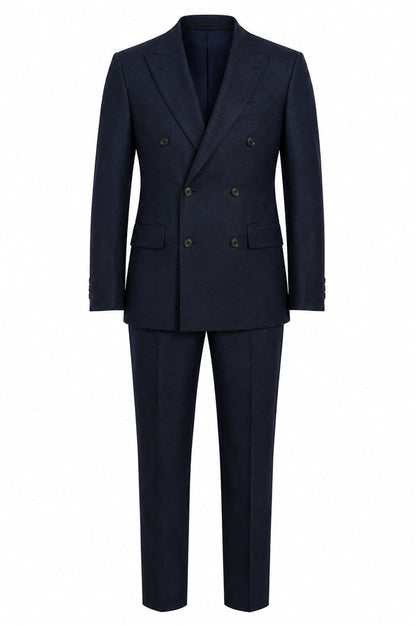 T.O. Collection Boy's Basic DB Fashion Suit - Navy