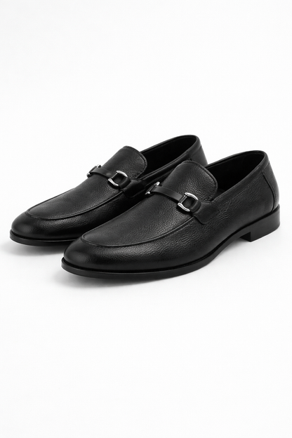 T.O. Collection Men's Dress Buckle Shoes - Black