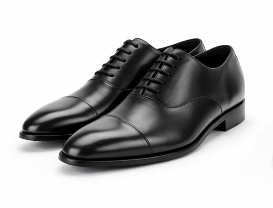 T.O. Collection Men's Dress Cap-Toe Oxford Shoes - Black