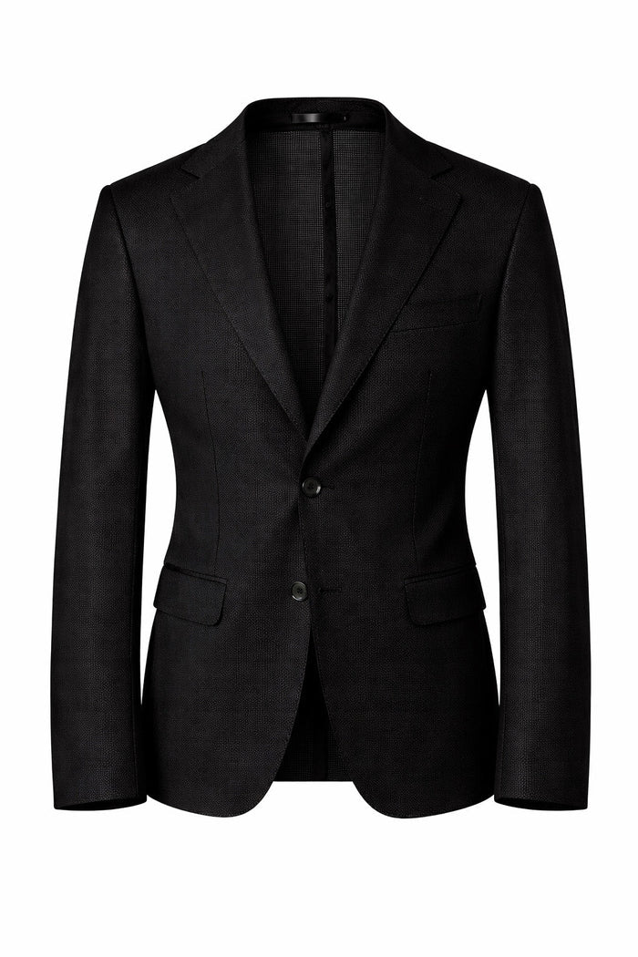 T.O Men's Cloud Blazer Jacket- Black