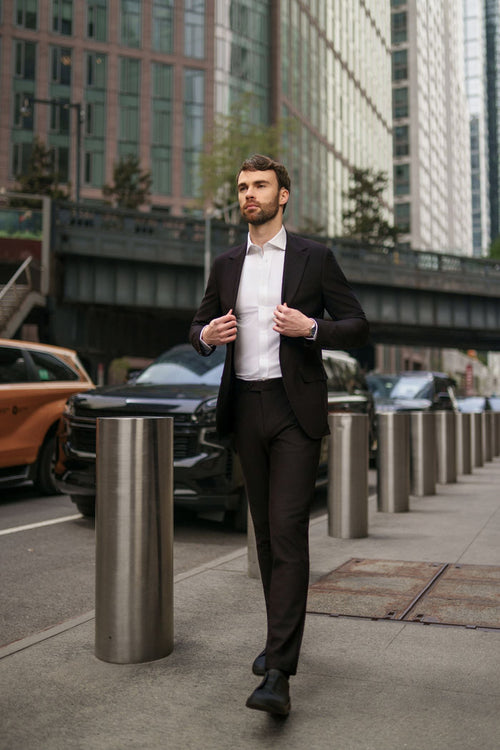T.O Men's Cloud Blazer Jacket- Navy
