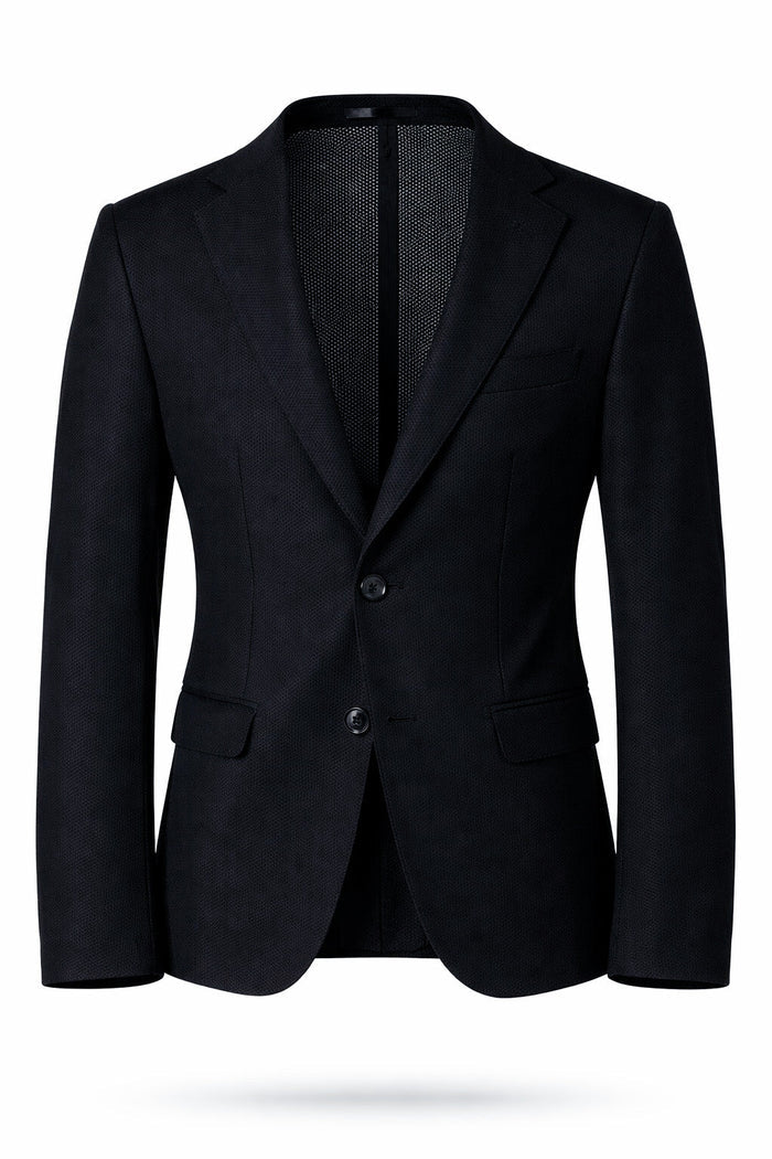 T.O Men's Cloud Blazer Jacket- Navy