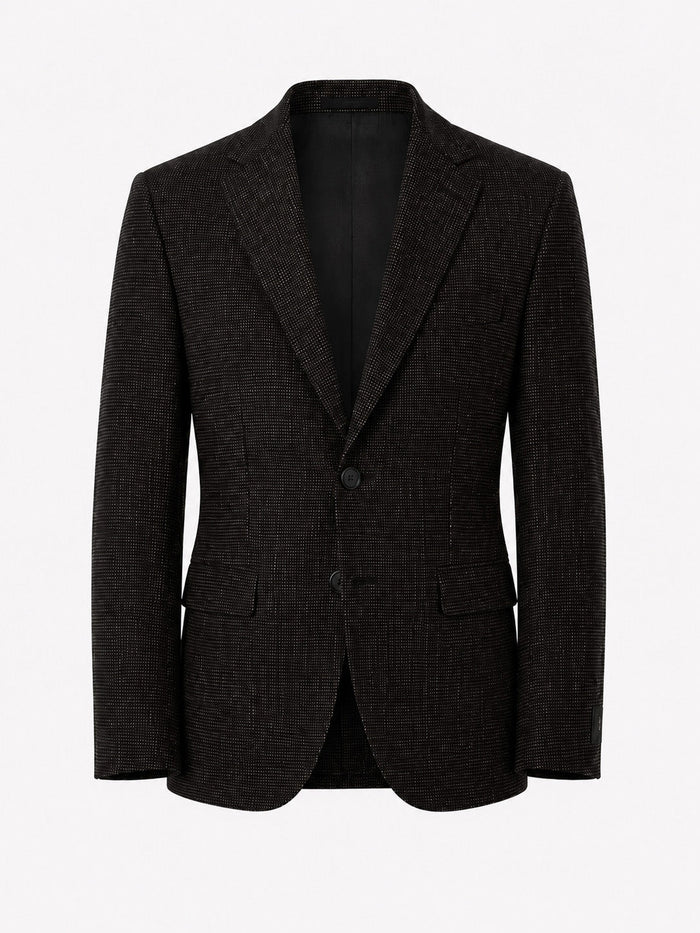 T.O. Men's Fashion Stretch Blazer - Brown