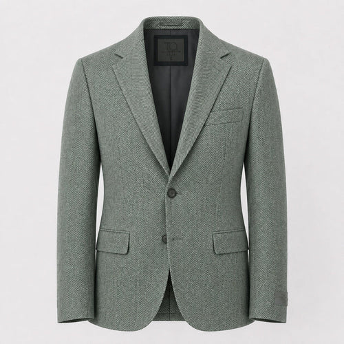 T.O. Men's Fashion Stretch Suit -  Green