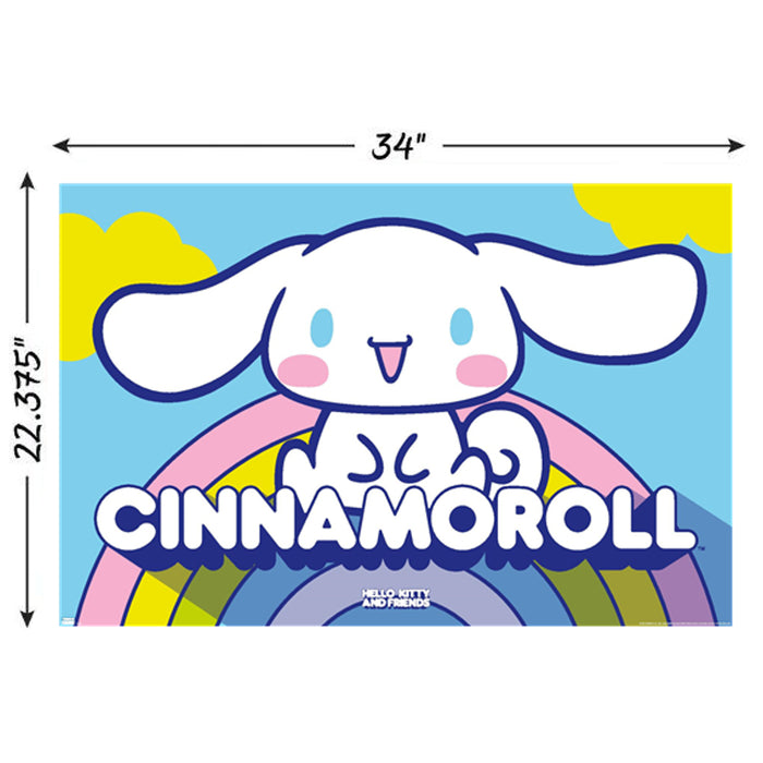 Trends International Hello Kitty and Friends: 22 Over The Rainbow - Cinnamoroll Wall Poster