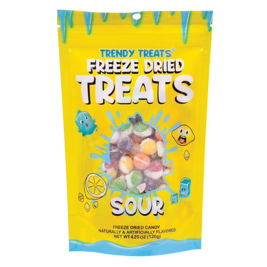 Trendy Treats Freeze Dried Sour Candy Pouches - 12 Count
