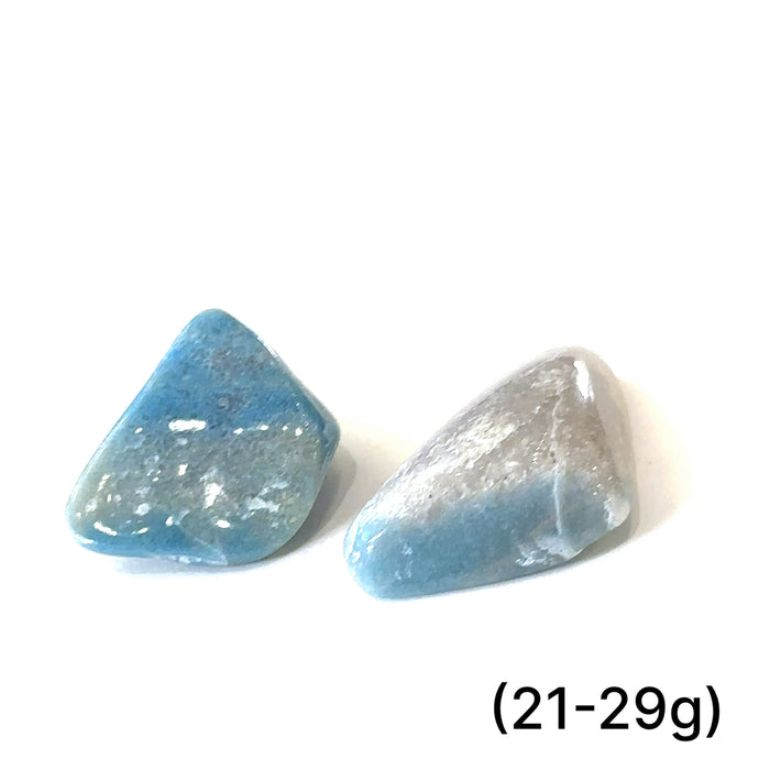Unique Trolleite healing stone for stress relief, emotional balance, and spiritual awakening on white (21-29g) front view
