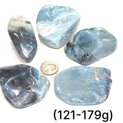 Healing Trolleite crystal for meditation, manifestation, and spiritual growth grouping of (121-179g) center overview