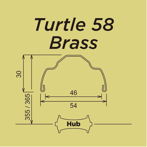 Turtle 58 Brass