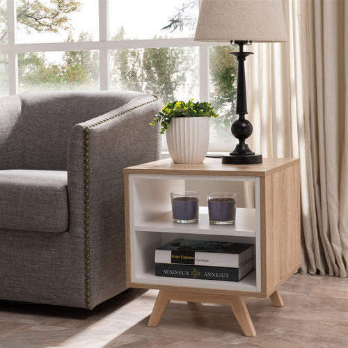Tuscany End Table 450mm Oak White by Criterion - Home Living Store - End Table