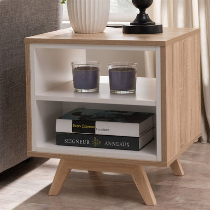 Tuscany End Table 450mm Oak White by Criterion - Home Living Store - End Table