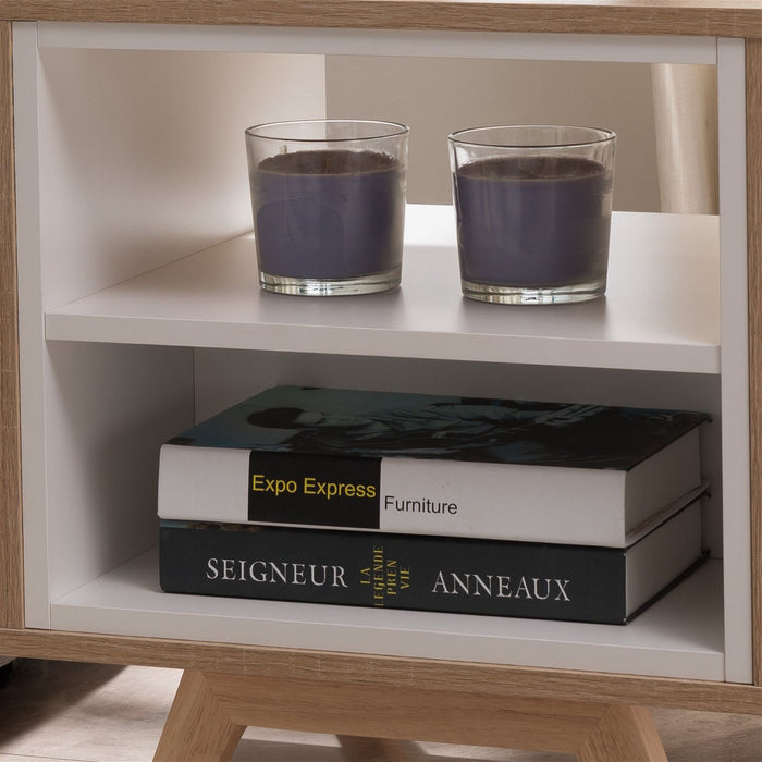 Tuscany End Table 450mm Oak White by Criterion - Home Living Store - End Table